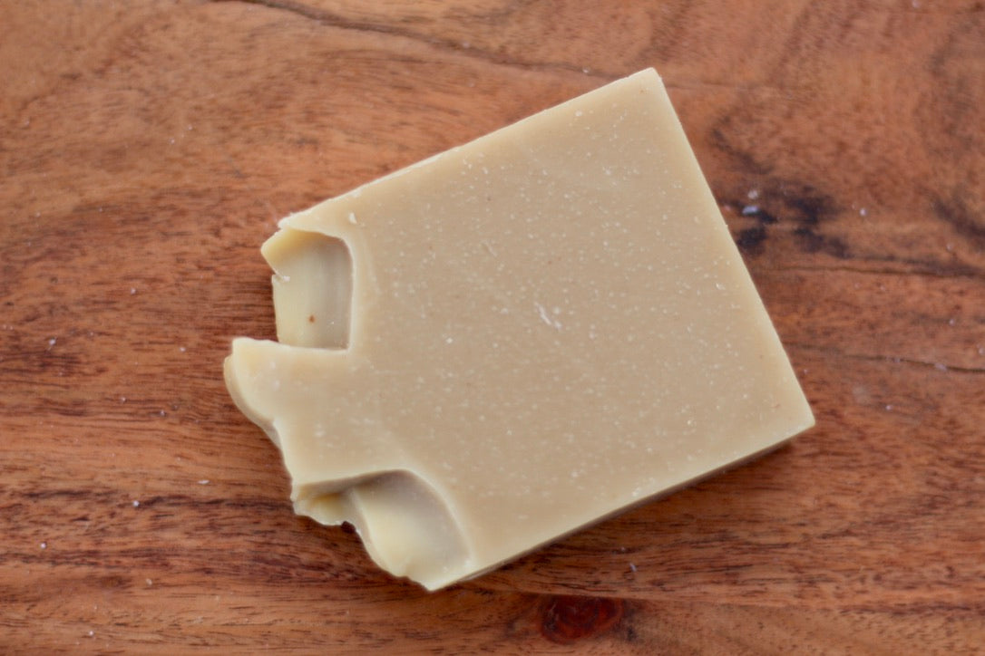 Cucumber & Avocado All-Natural Handmade Face Soap No Label Front View
