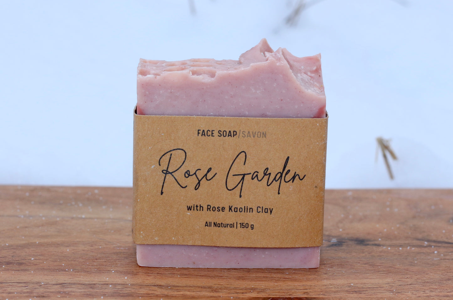 Rose Garden All-Natural Handmade Tallow Face Soap Front View