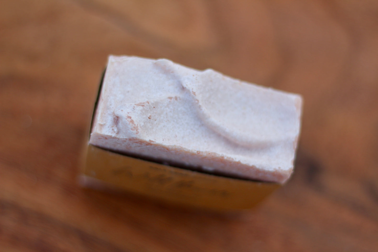 Wildflower All-Natural Handmade Pink Himalayan Salt Soap with Jojoba Oil Top View