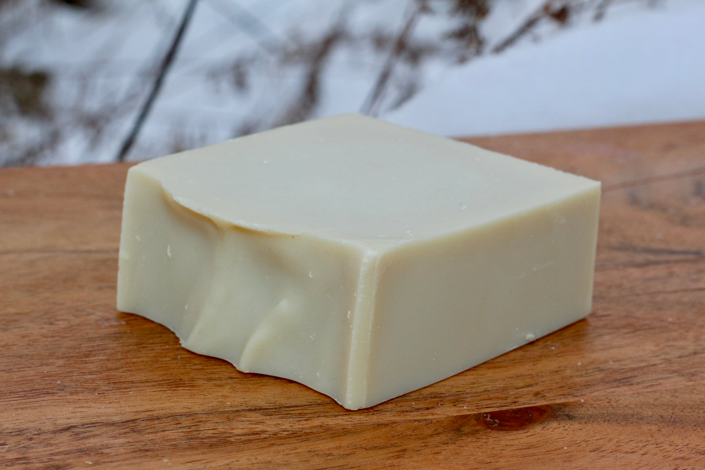 Soothing Aloe All-Natural Handmade Tallow Face Soap No Label Top View