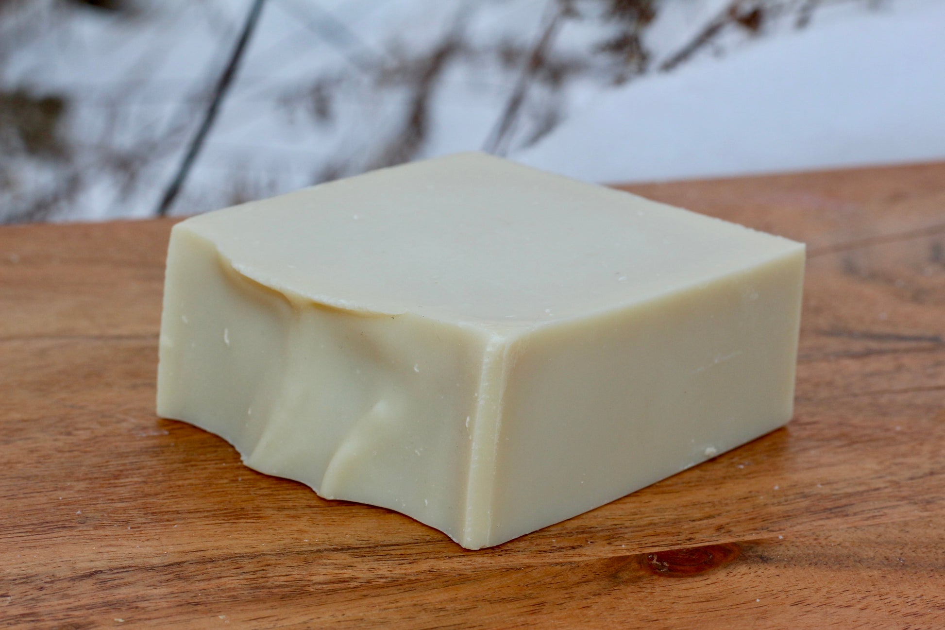 Soothing Aloe All-Natural Handmade Tallow Face Soap No Label Top View