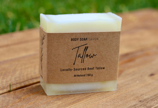 Tallow Soap All-Natural Handmade Soap Side View