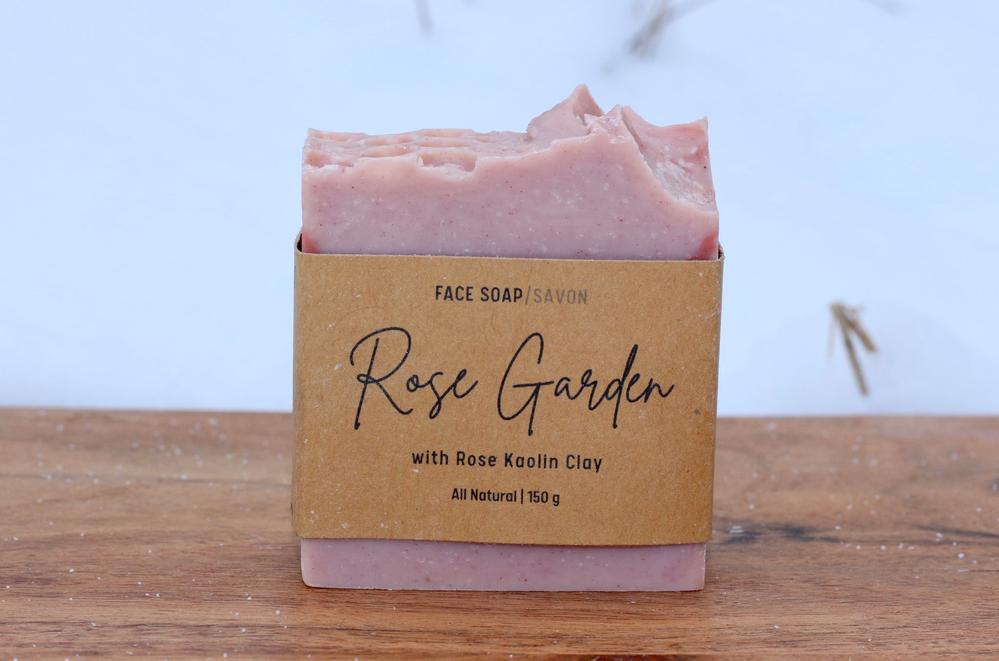 Rose Garden All-Natural Handmade Tallow Face Soap Front View
