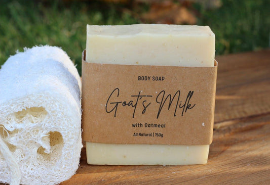 Goat's Milk All-Natural Handmade Tallow Soap Front View