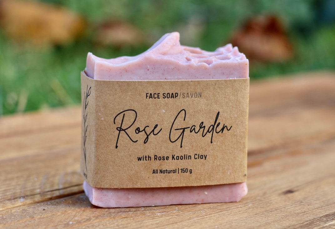 Rose Garden All-Natural Handmade Tallow Face Soap Alt Front View