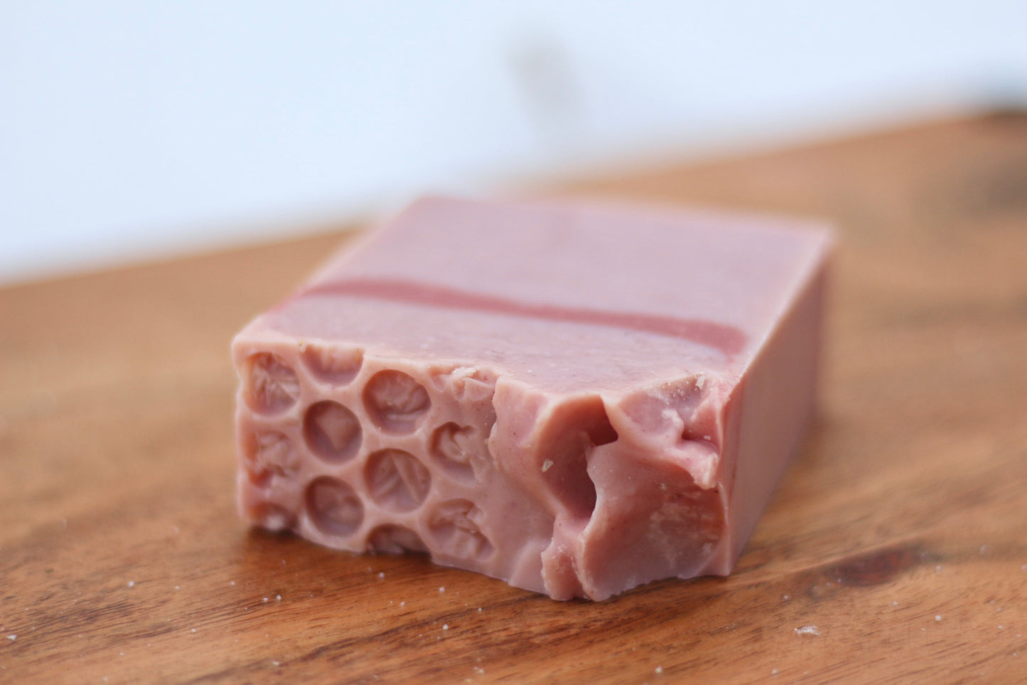 Rose Garden All-Natural Handmade Tallow Face Soap No Label Top View