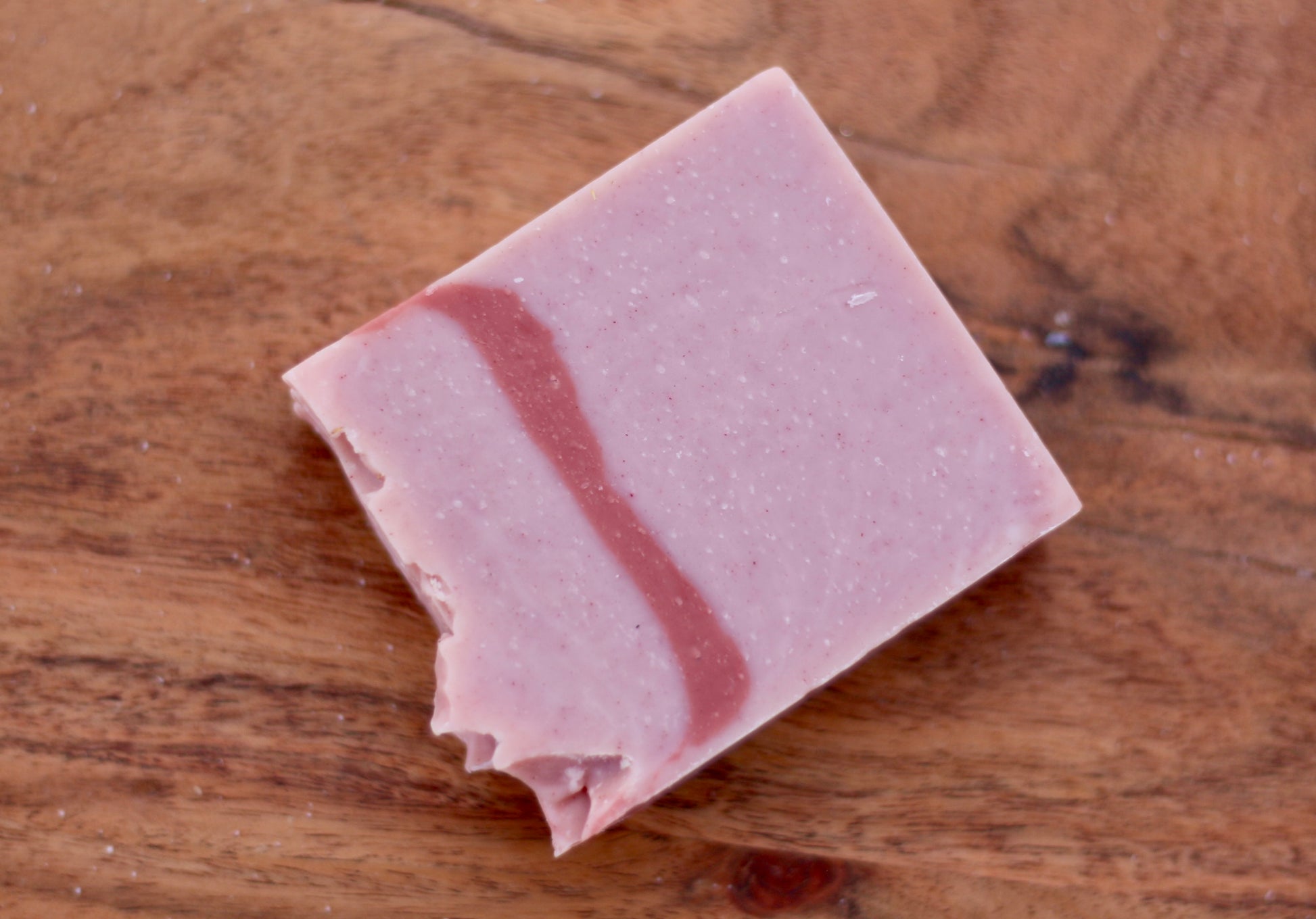 Rose Garden All-Natural Handmade Tallow Face Soap No Label Front View