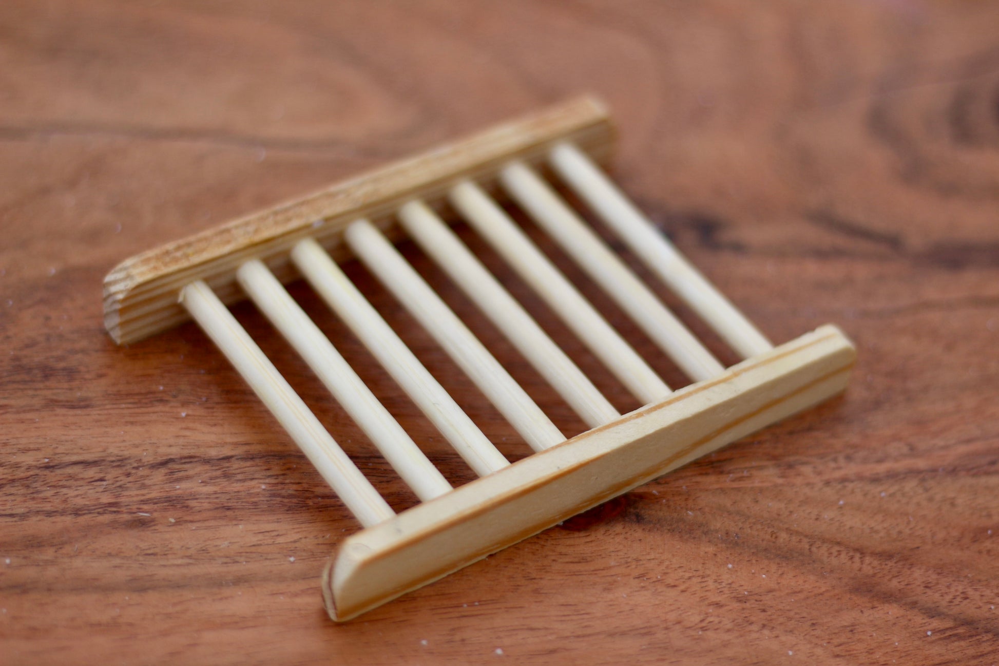 Soap Dish Bare Wood for All-Natural Handmade Soap Side View