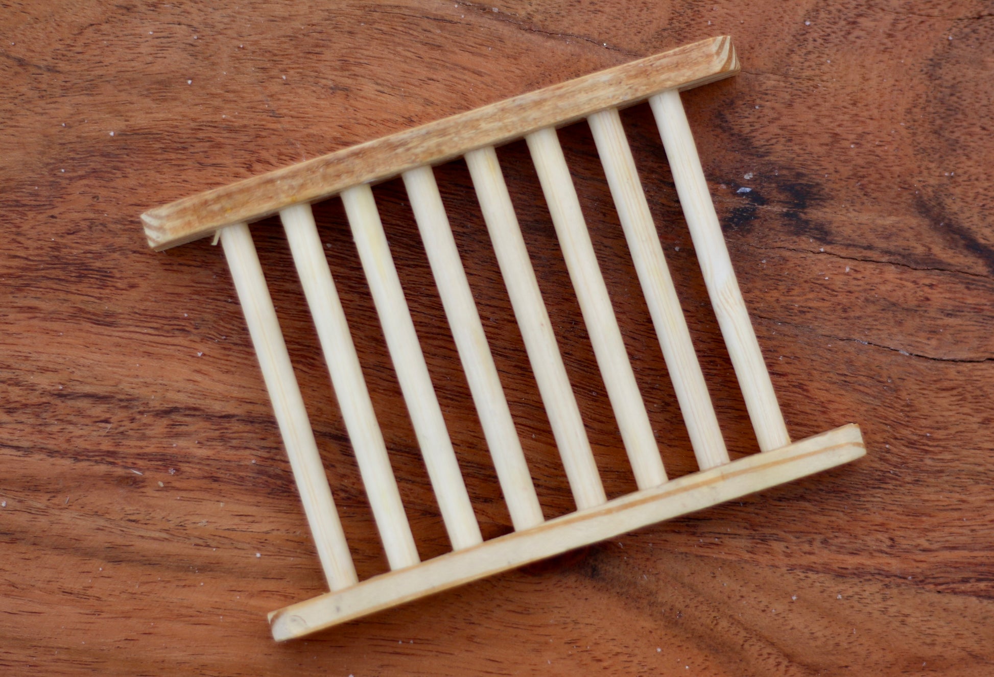 Soap Dish Bare Wood  for All-Natural Handmade Soap Top View