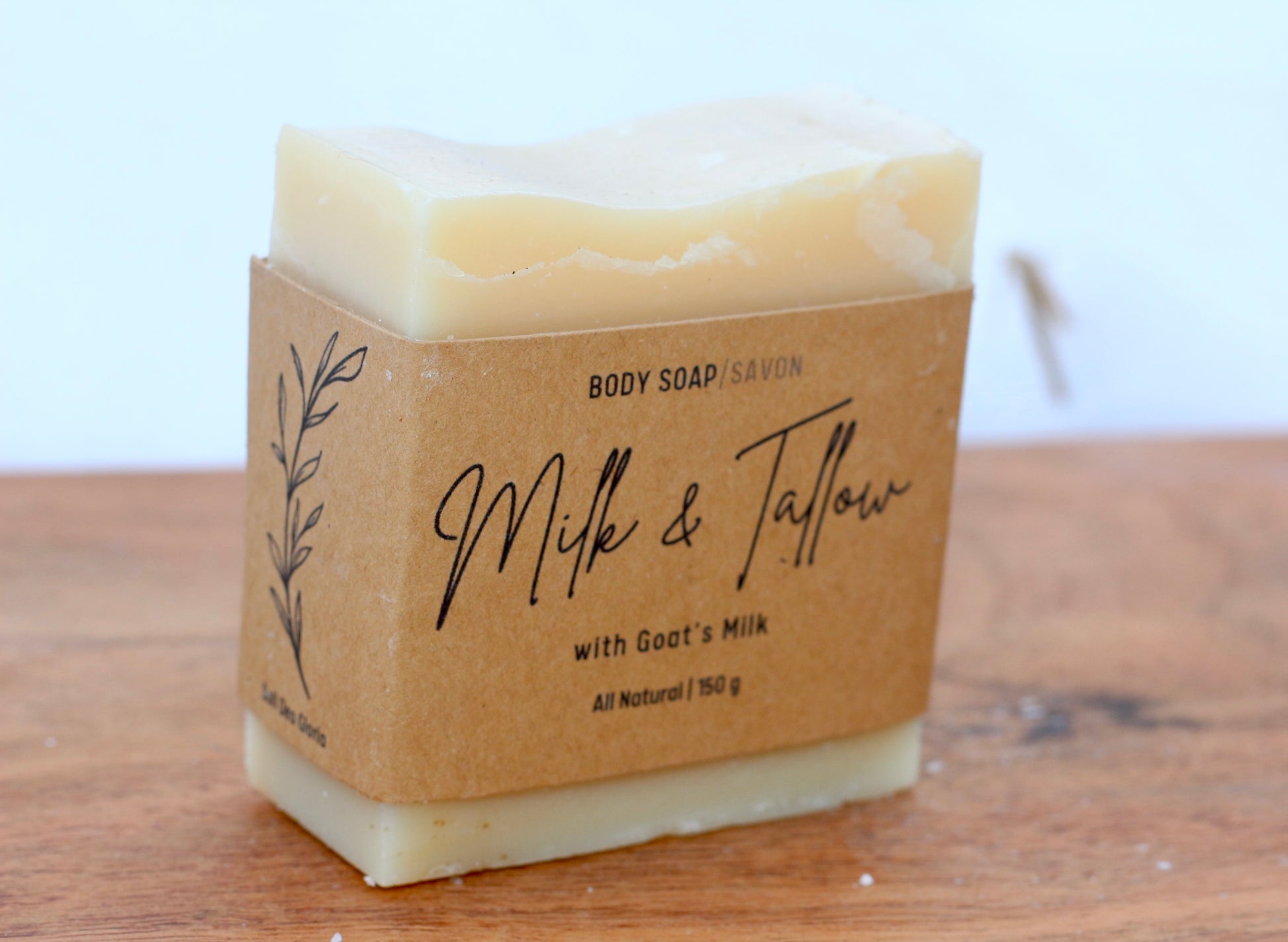 Milk & Tallow All-Natural Handmade Goat's Milk and Tallow Soap Side View