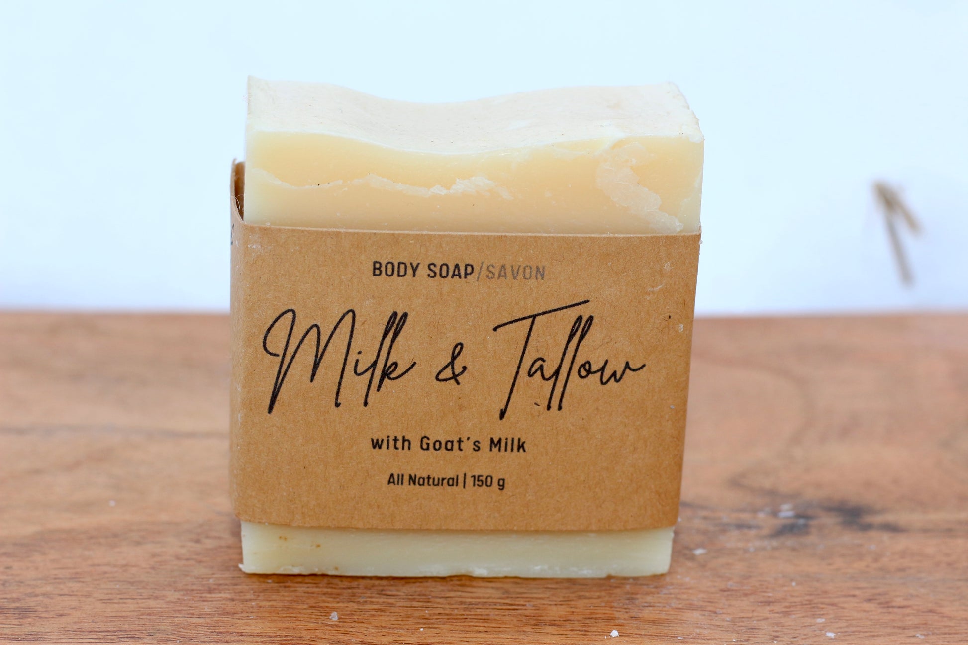 Milk & Tallow All-Natural Handmade Goat's Milk and Tallow Soap Front View