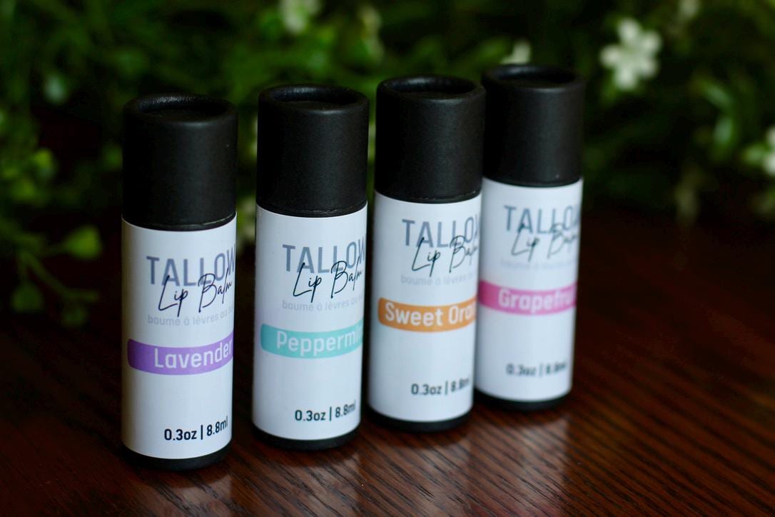 Tallow Lip Balm with Essential Oils | All Natural | Made in Canada