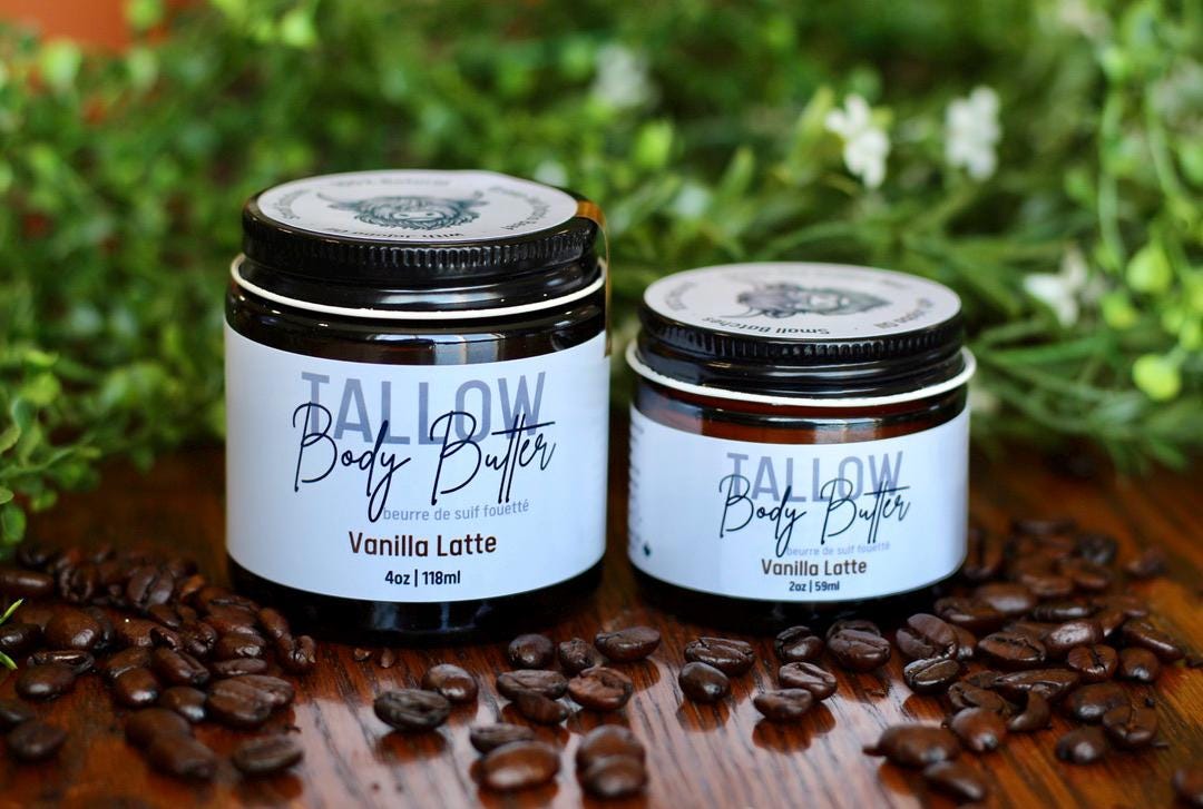 Grass Fed Tallow Body Butter | Tallow Balm | All Natural Made in Canada with Essential Oils